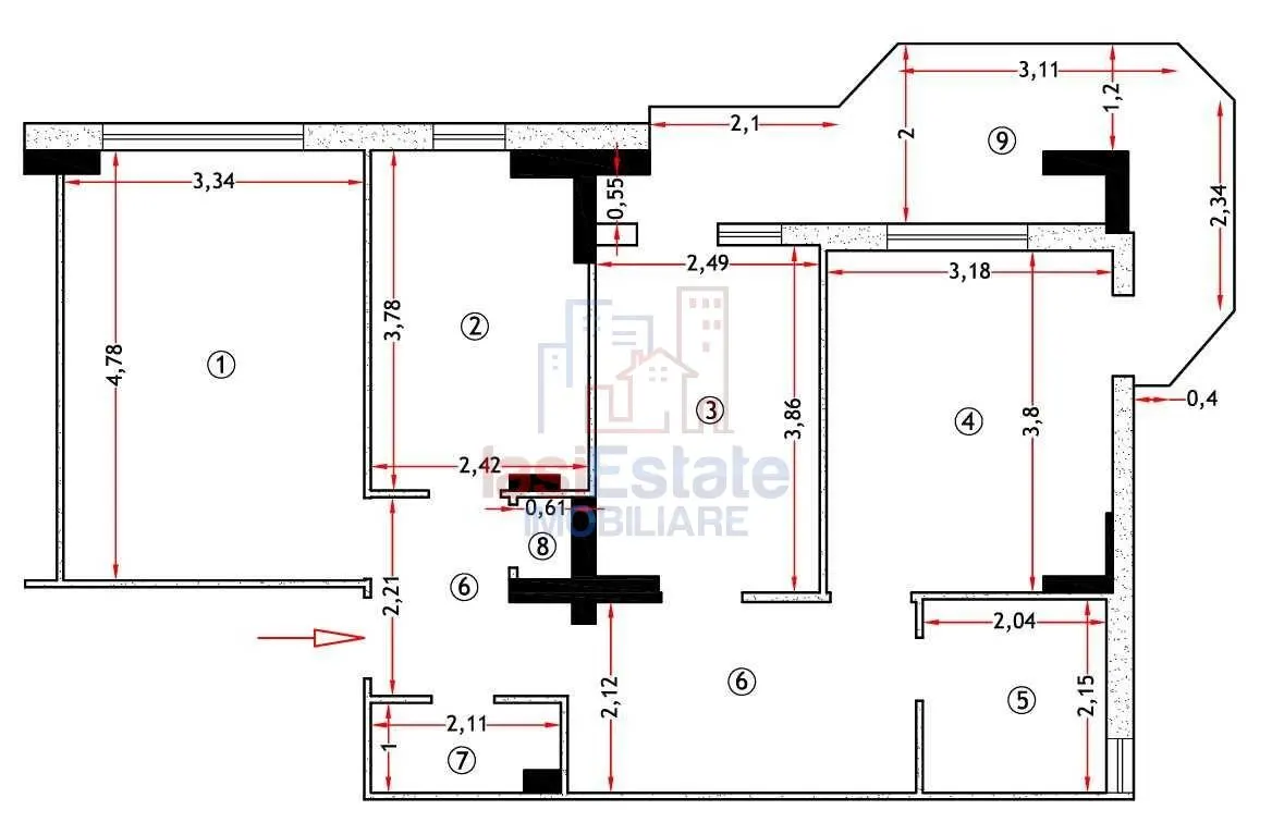 Appartement 3 Chambres, 78 m², Agencement Dégagé, 2 Salles d'Eau – Păcurari - foto 8