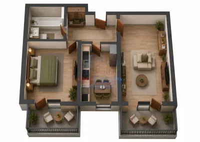 Appartement Neuf 2 Chambres à Vendre à Valea Adancă, TVA Comprise - Iasi