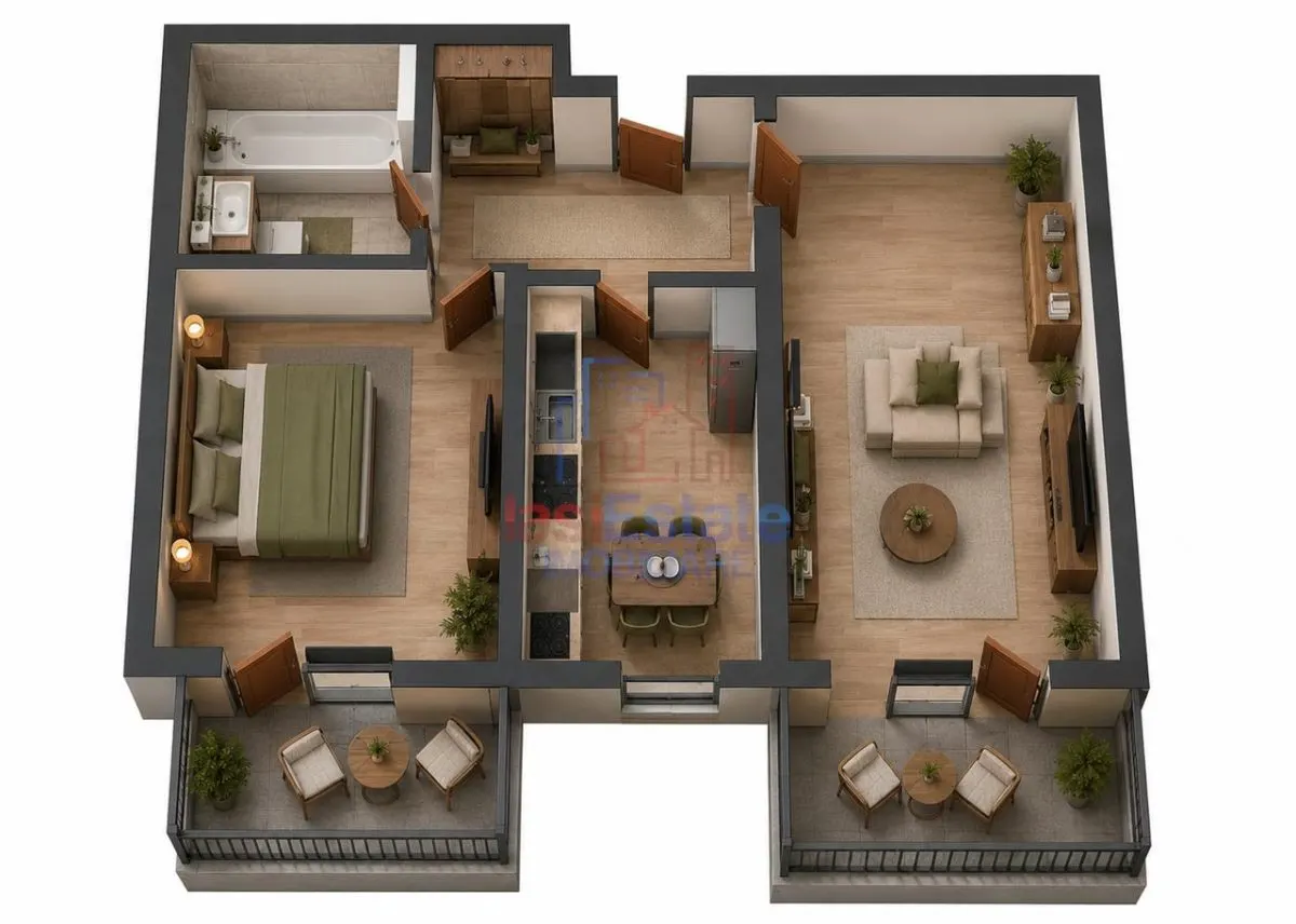 Appartement Neuf 2 Chambres à Vendre à Valea Adancă, TVA Comprise - foto 1
