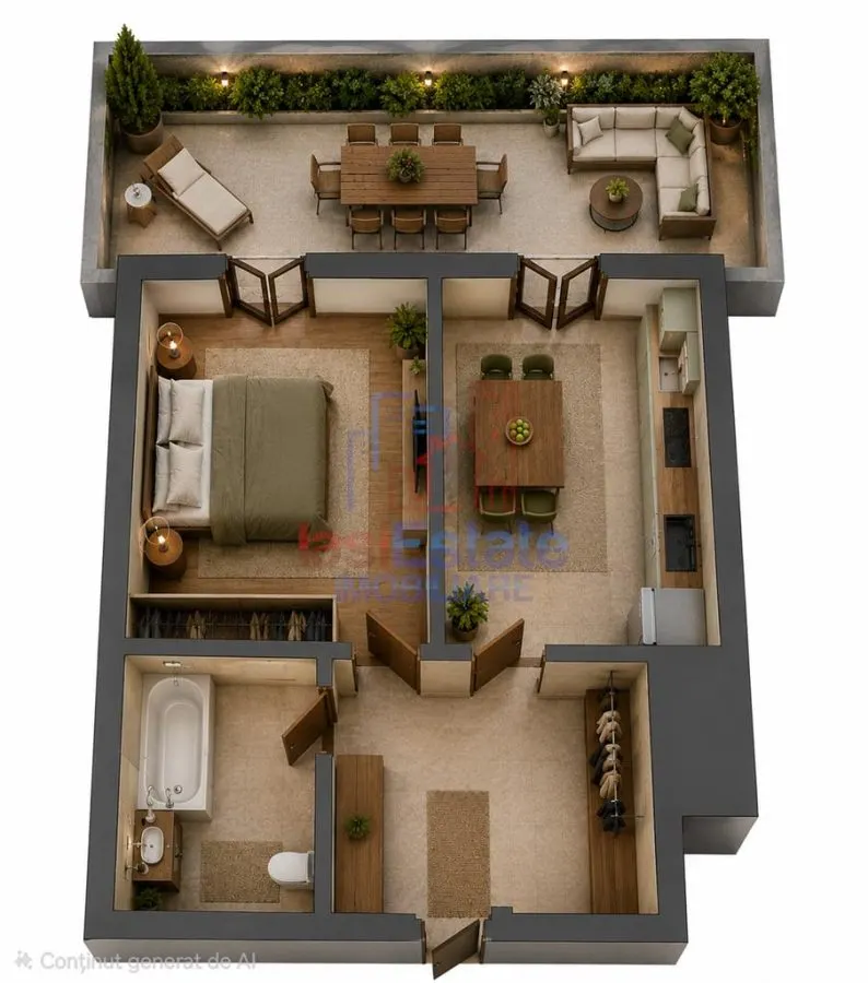 Nouvel appartement d'une chambre à Valea Adancă, TVA comprise - foto 1