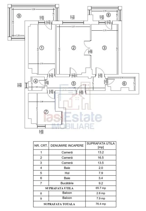 Appartement 3 Chambres, Distribué, 77 m², Nicolina – Débarras et 2 Places de Stationnement - foto 2