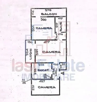Appartement 3 Chambres, Podu Ros, Iași - foto 2