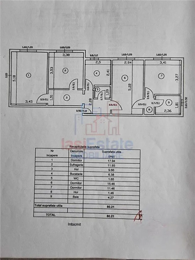 Appartement Quatre Chambres, Quartier Nicolina - foto 2