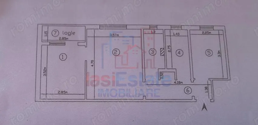 Appartement Trois Chambres, Quartier Mircea cel Bătrân, Iași - foto 1