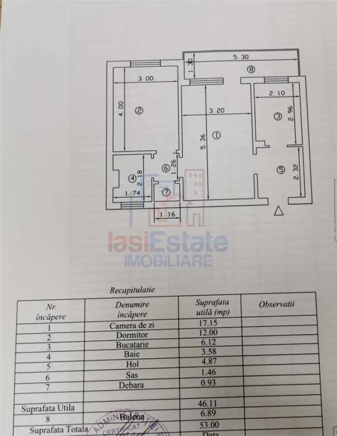 Podu Ros – Appartement Deux Chambres - foto 2