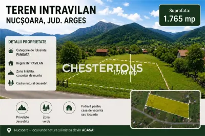 Terreno Edificable en Venta en Nucsoara, Arges | 1.765 m² | Zona Montañosa - Nucsoara