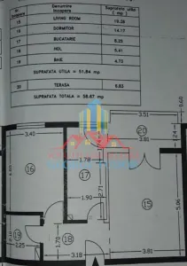 Appartement deux chambres à vendre, Militari Residence, plan divisé - foto 8