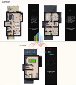 فيلا متوسطية P+1E+علية 225 م²، شارع Soseaua Unirii، Corbeanca - Corbeanca