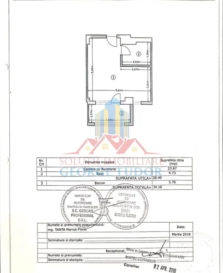 Studio à vendre, Militari Residence, rue Tineretului - foto 1