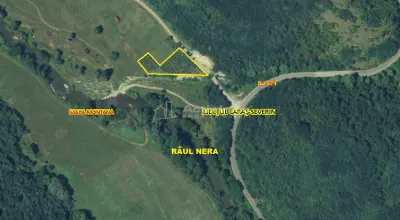 Slatina-Nera, 1445 m² Terrain Routier Bordant la Rivière Nera - foto 2