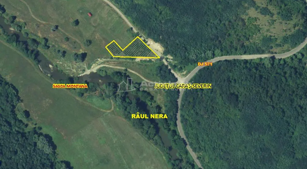 Slatina-Nera, 1445 m² Terrain Routier Bordant la Rivière Nera - foto 2