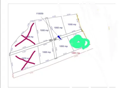 Terrain de 1 000 m² à Vendre en Lisière de Forêt, Șura Mare - foto 7