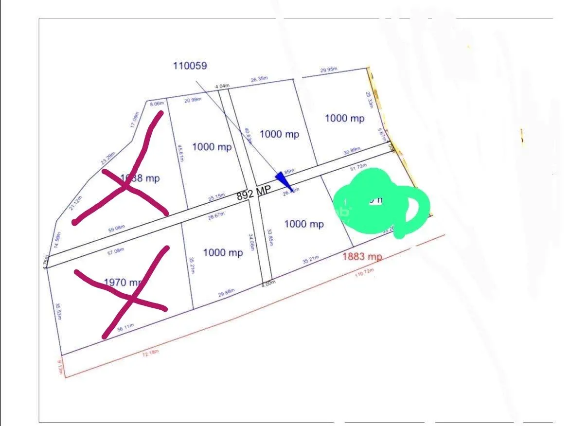 Terrain de 1 000 m² à Vendre en Lisière de Forêt, Șura Mare - foto 7