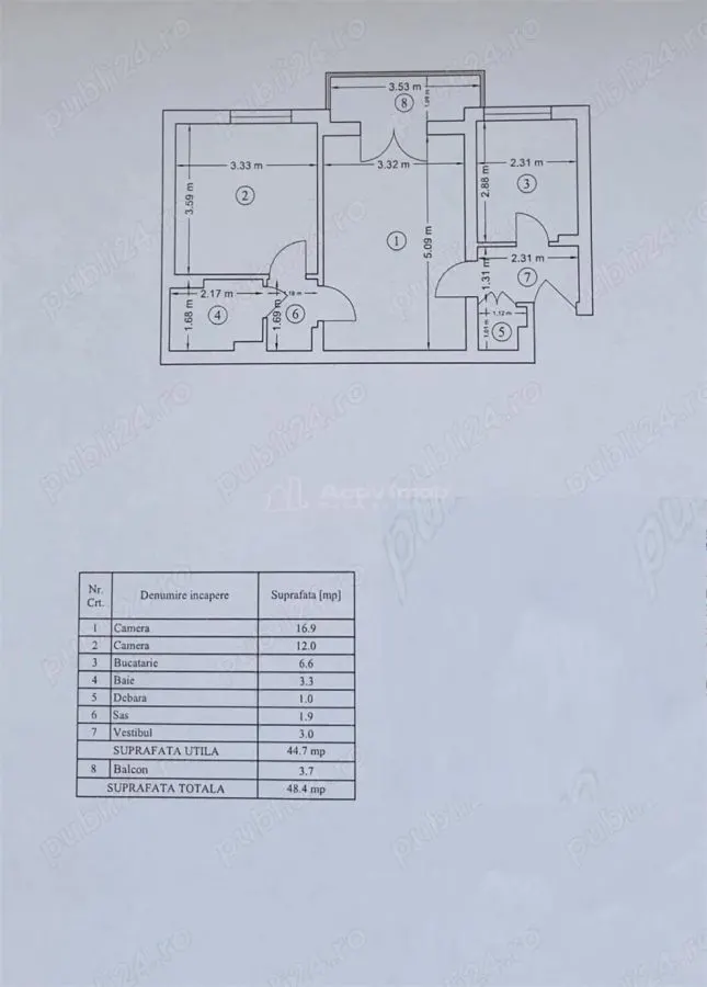 2-Bedroom Apartment - Titan - Intrarea Horbotei - foto 9