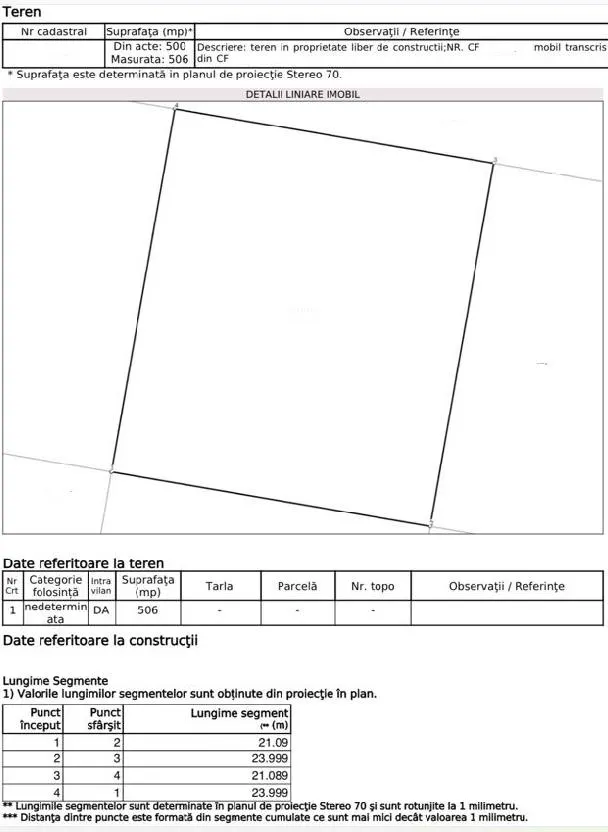 Terrain Constructible, Postalionului, 506 m² - foto 2