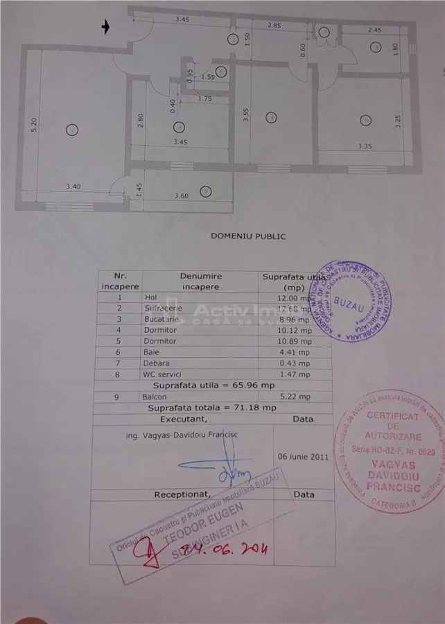 Apartamento 3 dormitorios, distribución separada, 71 m², 4ª planta, Pompieri - foto 14