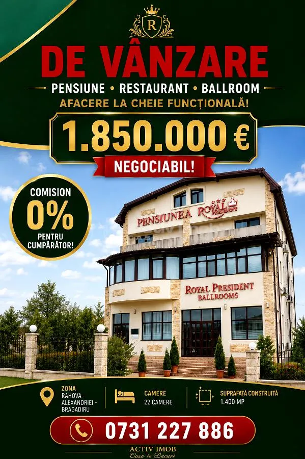De vanzare – Cladire comerciala - Pensiune – Restaurant – Ballroom – Rahova – Alexandriei – Leroy Merlin – 1550000E – Afacere la cheie – Comision 0 ! - foto 1