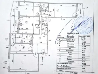 Appartement 4 Chambres Ostroveni, Bulevardul Tineretului, Ramnicu Valcea - foto 11