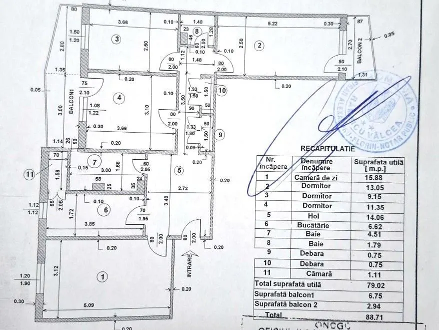 Appartement 4 Chambres Ostroveni, Bulevardul Tineretului, Ramnicu Valcea - foto 11