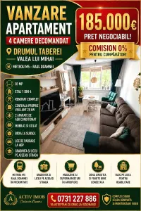 Apartment with 4 bedrooms for sale 81 sqm in Bucuresti, Drumul Taberei area - Bucuresti
