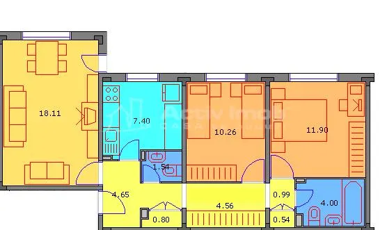 Appartement 3 Chambres Rez-de-Chaussée, Immeuble Rénové - foto 18