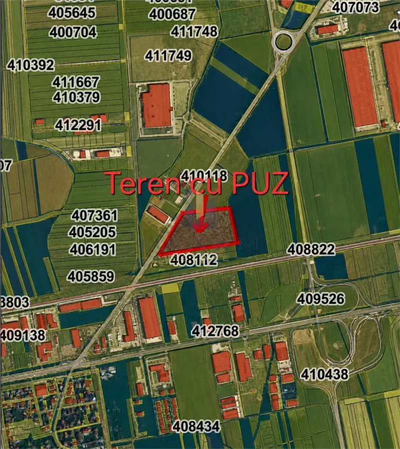 Terrain Stratégique avec PUZ Approuvé - Zone Aéroport Ghiroda, P+3E - foto 3