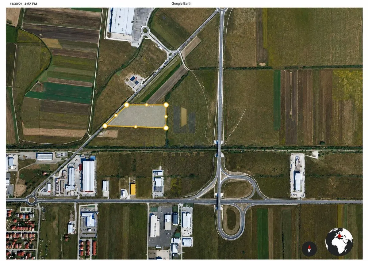 Terrain Stratégique avec PUZ Approuvé - Zone Aéroport Ghiroda, P+3E - foto 4
