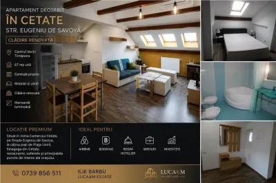 Distinctive Apartment in Cetate - Eugeniu de Savoya Street - Renovated Building - Timisoara