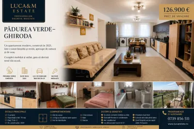3-Bedroom Apartment, Padurea Verde – Ghiroda, 75 sqm - Ghiroda