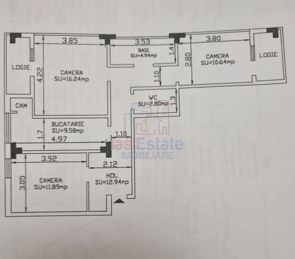 3-Bedroom Apartment, Podul de Fier, Iași - foto 13