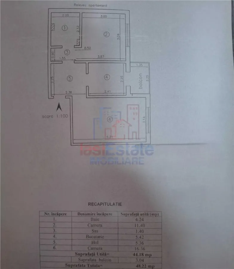 Appartement 2 Chambres Disposition Dégagée, 48 m², Étage 2 - Dacia - foto 6