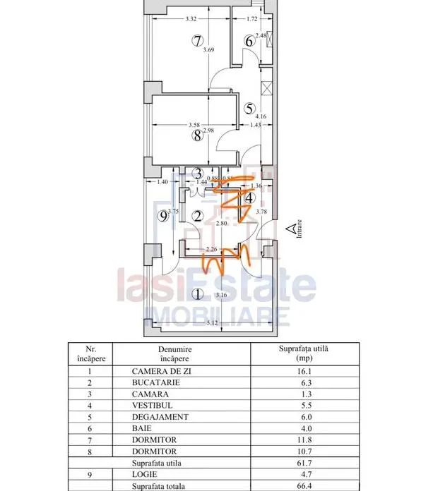 3-Bedroom Apartment, 67 sqm, Renovated – Centru, Anastasie Panu - foto 1