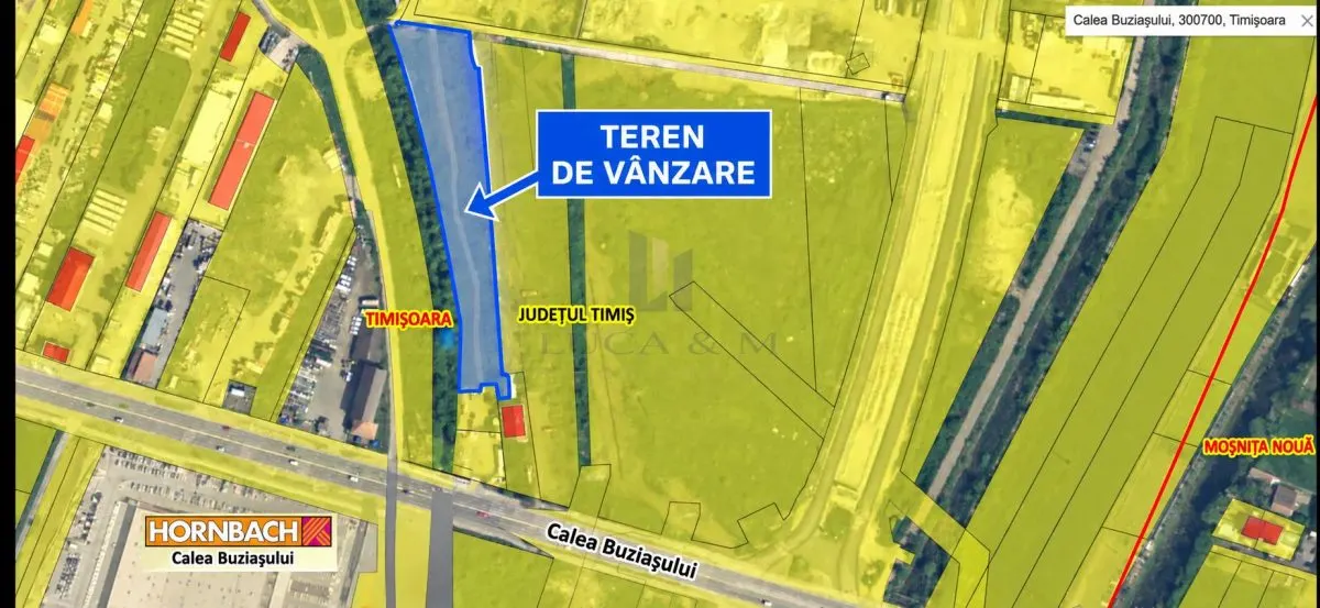 Land for sale 3548 sqm in Timisoara, Buziasului area - foto 2