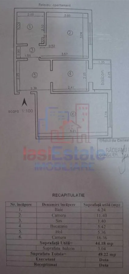 达西亚区，2卧室公寓，分离式布局，2楼，配家具 - foto 6