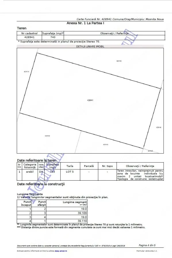 Mosnita Noua | Development Land 743 sqm | 19m Street Frontage - foto 6