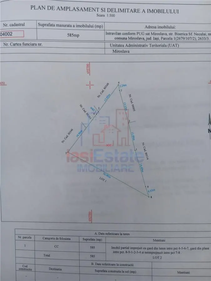 Valea Adanca, rue Biserica Sf Nicolae – Terrain de 585 m² avec tous les services - foto 7