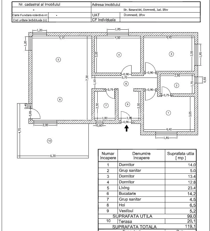 Casa 4 camere - Domnesti - Str. Fagului - foto 12