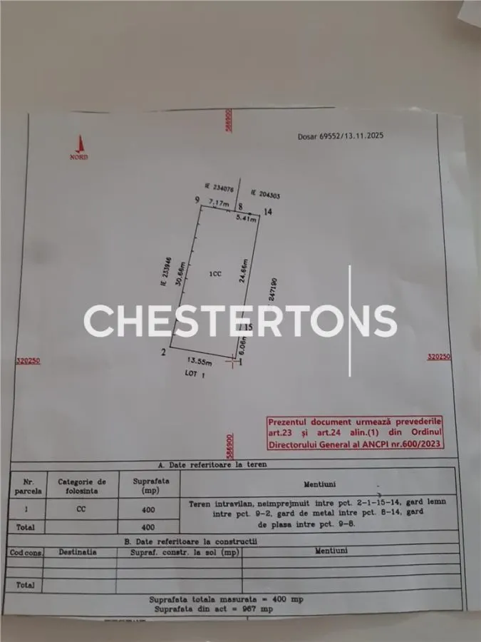 Terreno Exclusivo para Desarrollo, Sos Giurgiului, Luica – 1.250 m² - foto 2