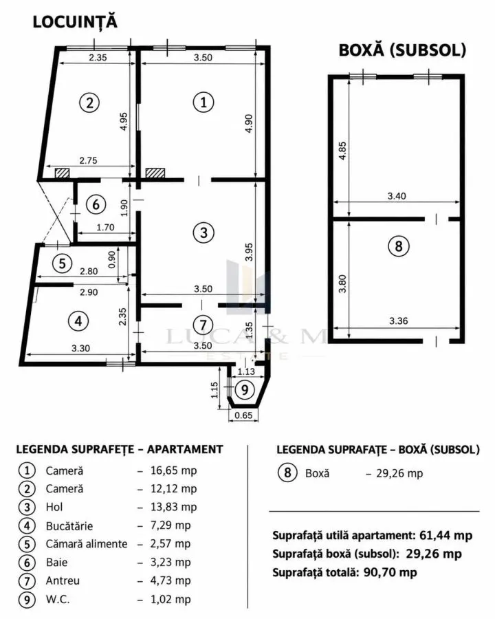 Apartament 3 camere Piata Traian | cladire istorica | 61,44 mp plus boxa 29,26 mp si cota teren - foto 2