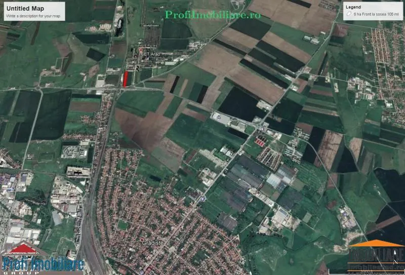 5,000 sqm Development Land, Ovidiu Road, Arad – Direct Road Access - foto 3