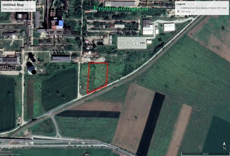 Land for sale 10500 sqm in Arad, 6 Vanatori area - foto 1