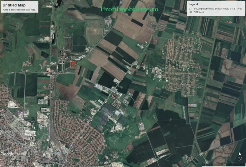 Land for sale 10500 sqm in Arad, 6 Vanatori area - foto 3