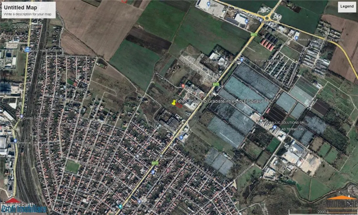 Teren 1.500mp pentru constructii comerciale-industriale- Gradiste strada Petru Rares vizavi de Lidl - foto 2