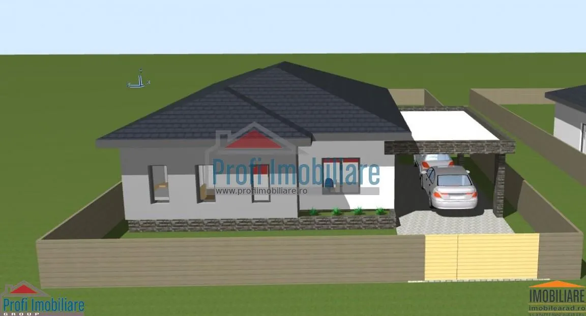 540 sqm Building Plot with Full Utilities & Approved Single-Storey Project, Zimand Cuz - foto 13