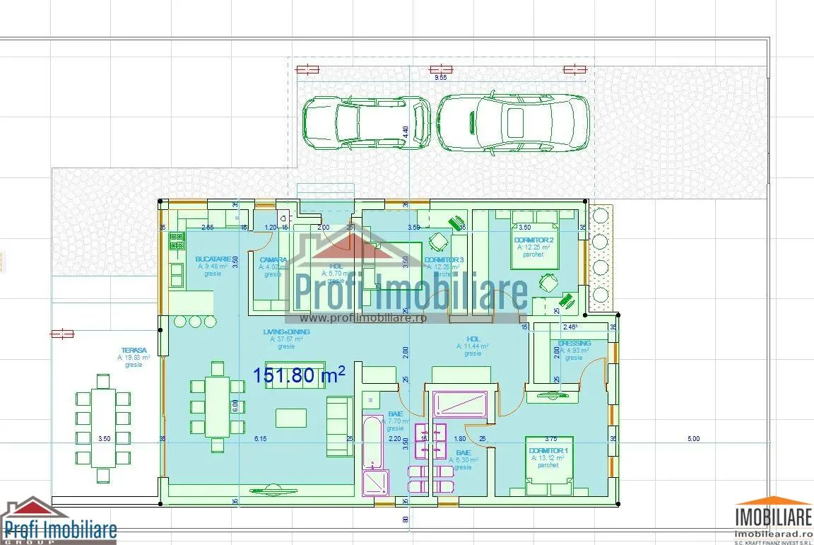 540 sqm Building Plot with Full Utilities & Approved Single-Storey Project, Zimand Cuz - foto 5