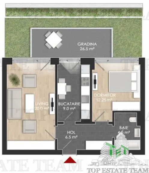北布加勒斯特成熟小区2卧室花园公寓 - foto 6