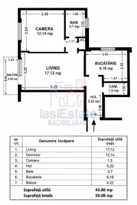 Apartament cu 2 camere de inchiriat, renovat si mobilat - foto 11