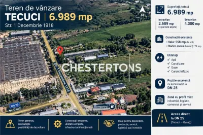 Terreno Comercial en Venta, Entrada de Tecuci – 6.989 m², Múltiples Usos - Tecuci