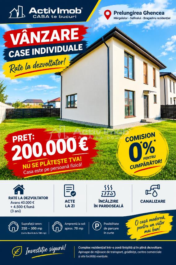 Vanzare - Casa individuala-Prelungirea Ghencea-Margelelor - 200000E - dormitor pe parter - Posibilitate rate la dezvoltator - Comision 0 ! - foto 18